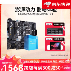 intel 英特尔 双核赛扬G5905/G5900搭华硕H510游戏主板cpu旗舰PRIMEH510MFR20