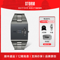 STORM 英伦风暴NEW REMI SQ系列 镭射镜面旋转表盘石英表男送礼物手表 47430/IP/GY