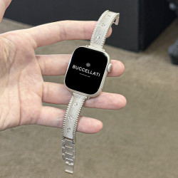 贝菲特 ProBefit 适用applewatch布契拉提金属表带iWatchS10/9/8/7/6苹果手表ultra质感女小蛮腰链式腕带夏