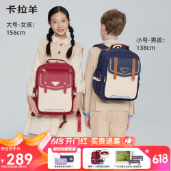 Carany 卡拉羊 6维减负防下坠云朵书包 20L-波尔多红 CX2717