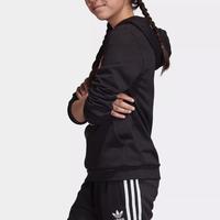 阿迪达斯 adidas儿童时尚百搭上衣男童女童连帽套头衫春季户外运动耐穿圆领卫衣