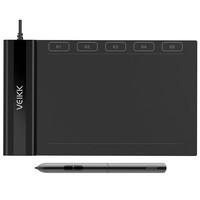 绘客 数位板手绘板可连接手机网课手写板电脑写字板电磁感应笔 标配 21.8x13cm