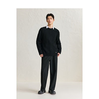 太平鸟男装毛衣秋冬简约休闲百搭气质慵懒肌理感 S