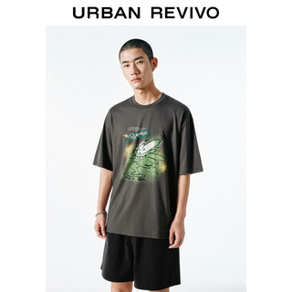 URBAN REVIVO 童趣印花 男士短袖T恤