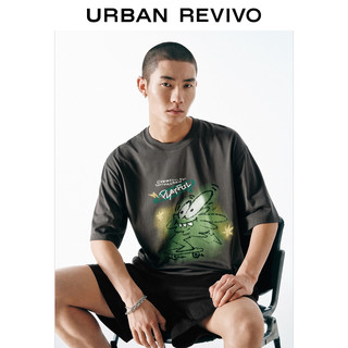  URBAN REVIVO 童趣印花 男士短袖T恤