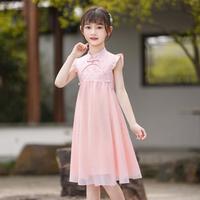 优蜜屋 女童连衣裙中大儿童新中式夏季裙子2025新款夏装复古风旗袍裙