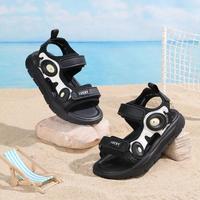 童天 男女童夏款魔术贴软底撞色凉鞋