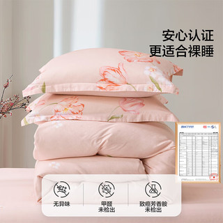 百丽丝 郁梦花绮AB双版 纯棉四件套 1.5米床 床单款