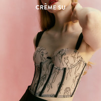CREME SUCremesu人像系列法式刺绣鱼骨胸衣可外穿 裸肤色 XS(适用65B/65C/70A)