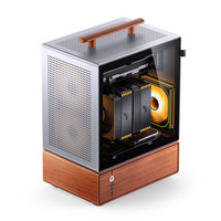 乔思伯 T7 MATX 手提式桌面机箱 银色