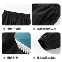 汪汪队男童夏装裤子2025防晒儿童防蚊裤男宝宝夏季男孩运动裤 军绿-防晒防紫外线