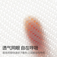 棉竹屋袜子男款夏季薄纯棉网眼短袜抗菌防臭透气吸汗运动男士不掉跟船袜 组合三（2蓝灰+中灰+2黑色） 均码 【薄款网眼防臭】