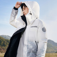 波司登奥莱款冬季男女同款户外时尚防风长款可脱卸帽羽绒服 黑色8056 195/112A