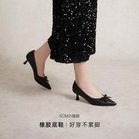 【羊皮小猫跟不累脚】高跟鞋优雅通勤浅口女单鞋时装鞋