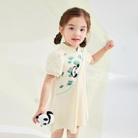 【新中式旗袍领】婴幼女童连衣裙24夏儿童薄款百搭汉服旗袍裙