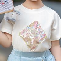 嘟嘟家 DUDUJIA【国风】女童马面裙套装夏儿童汉服两件套女宝公主裙宝宝裙子