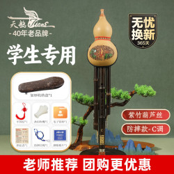 天鹅 葫芦丝紫竹 防摔C调儿童小学生初学练习三音可拼插演奏级葫芦丝