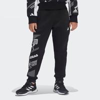 阿迪达斯 adidas冬季男小童中大童款 恒温加绒轻柔舒适休闲运动束脚长裤裤子