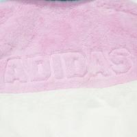 阿迪达斯 adidas女中大童拼色时尚保暖仿仿羊羔绒运动加厚外套