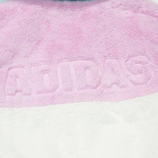 阿迪达斯 adidas女中大童拼色时尚保暖仿仿羊羔绒运动加厚外套