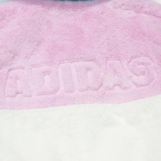 阿迪达斯 adidas女中大童拼色时尚保暖仿仿羊羔绒运动加厚外套