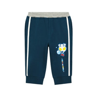 千趣会 SENSHUKAI【奥特曼联名】儿童裤子夏男童薄款印花棉质裤子女童七分裤夏 藏青色 130 cm