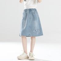 【工装牛仔短裙】女童洋气青少年春夏休闲百搭中大童半身裙潮