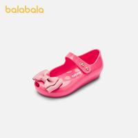 balabala/巴拉巴拉 甜美可爱蝴蝶结 儿童凉鞋 23码(脚长14/内长14.9) 玫红60101