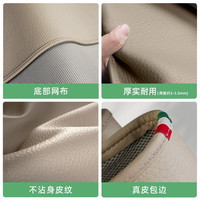 塔山A类头层牛皮牛皮席凉席双人床卡其灰三件套180*200