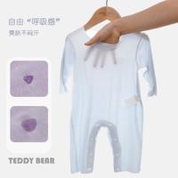新生儿连体衣夏季薄款哈衣莫代尔空调服睡衣宝宝哈衣爬爬服