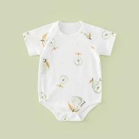 【抗菌透气】新生儿衣服宝宝夏季轻薄包屁衣透气三角爬服卡通睡衣