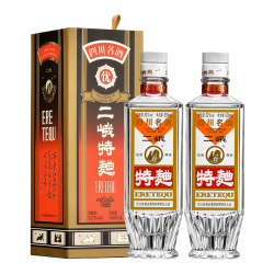 二峨 特曲 52%vol 浓香型白酒 500ml*2瓶
