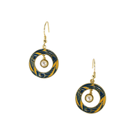 甘肃省博物馆 星海千寻 SS05 18k金耳环耳饰 礼盒装 文艺风