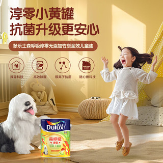 多乐士（Dulux）全效儿童漆A8206淳零0添加竹炭净醛抗菌抗病毒面漆5L【京仓调色】