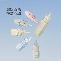 雷柏利雷柏利超轻太阳伞女防晒防紫外线遮阳晴雨伞两用小巧便携迷你口袋 芝士黄 (黑胶款)【专业版防晒】