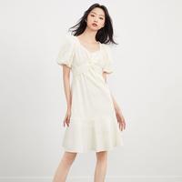 【福利秒杀款】冬季中长裙气质高腰碎花连衣裙女