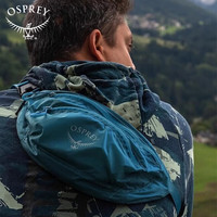 OSPREY 超轻压缩随身腰包 轻便收纳包 男女户外运动防水包斜挎包 蓝色