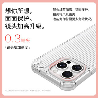 Snowkids适用苹果iPhone 16防摔全包手机壳 软边可拆易安装 彩带磨砂不发黄 防划防刮图层保护壳 透蓝 16丨全包防摔软边丨透蓝