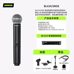 舒尔 BLX24/288无线麦克风专业直播K歌舞台演出BETA58A话筒