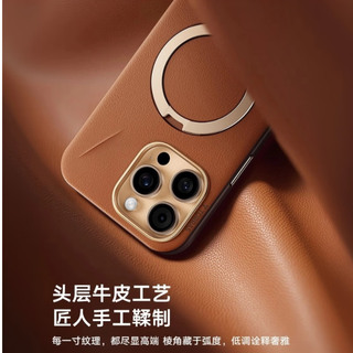 图拉斯 TORRASQ3Soft皮革支点壳【最轻奢优雅丨相机按键全包】 适用苹果16pro手机壳iphone16pro磁吸支架 【利落灰】