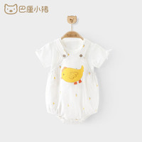 巴厘小猪婴儿连体衣夏季宝宝纯棉三角哈衣套装初生儿夏天衣服新生儿包屁衣