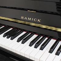 三益 SAMICK 钢琴 SK系列原装立式进口琴 家用考级专业钢琴SK126ALPHA黑色