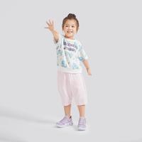 女幼童|夏季女童短袖衫针织短袖T恤衫时尚简约
