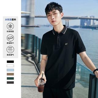  PEACEBIRD/太平鸟 创意刺绣 男士Polo衫
