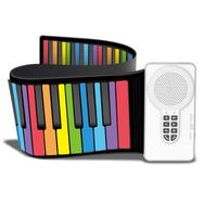 KORG 科乐格（KORG）云之曲49键彩虹手卷钢琴加厚键盘儿童初学者入门练习便携式软钢琴 49键 49键黑白键+送琴