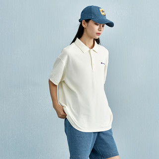 Champion短袖POLO衫男25夏季机能翻领潮牌T恤 XL 粉色