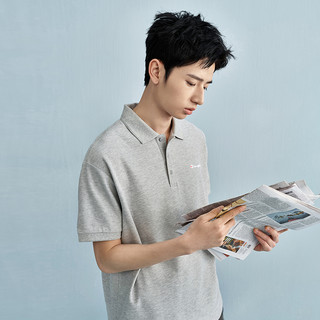 Champion短袖POLO衫男25夏季机能翻领潮牌T恤 XL 粉色