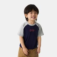 【大小童同款】Gap男女童2025春季款纯棉短袖T恤儿童装755793