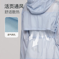 诺诗兰（NORTHLAND）【蝉翼15】诺诗兰防晒衣24年款UPF50+原纱防晒防泼NKJET5209E 月白蓝色（女） XL 女175/男180