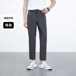 太平鸟 凉感抑菌 男士休闲裤